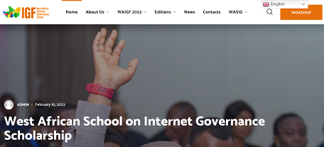 ECOWAS West African Internet Governance Forum (WAIGF) Scholarship Form 2023/2024