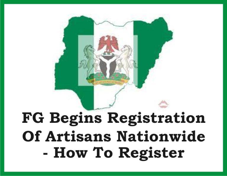FG Begins Registration of Artisans Nationwide